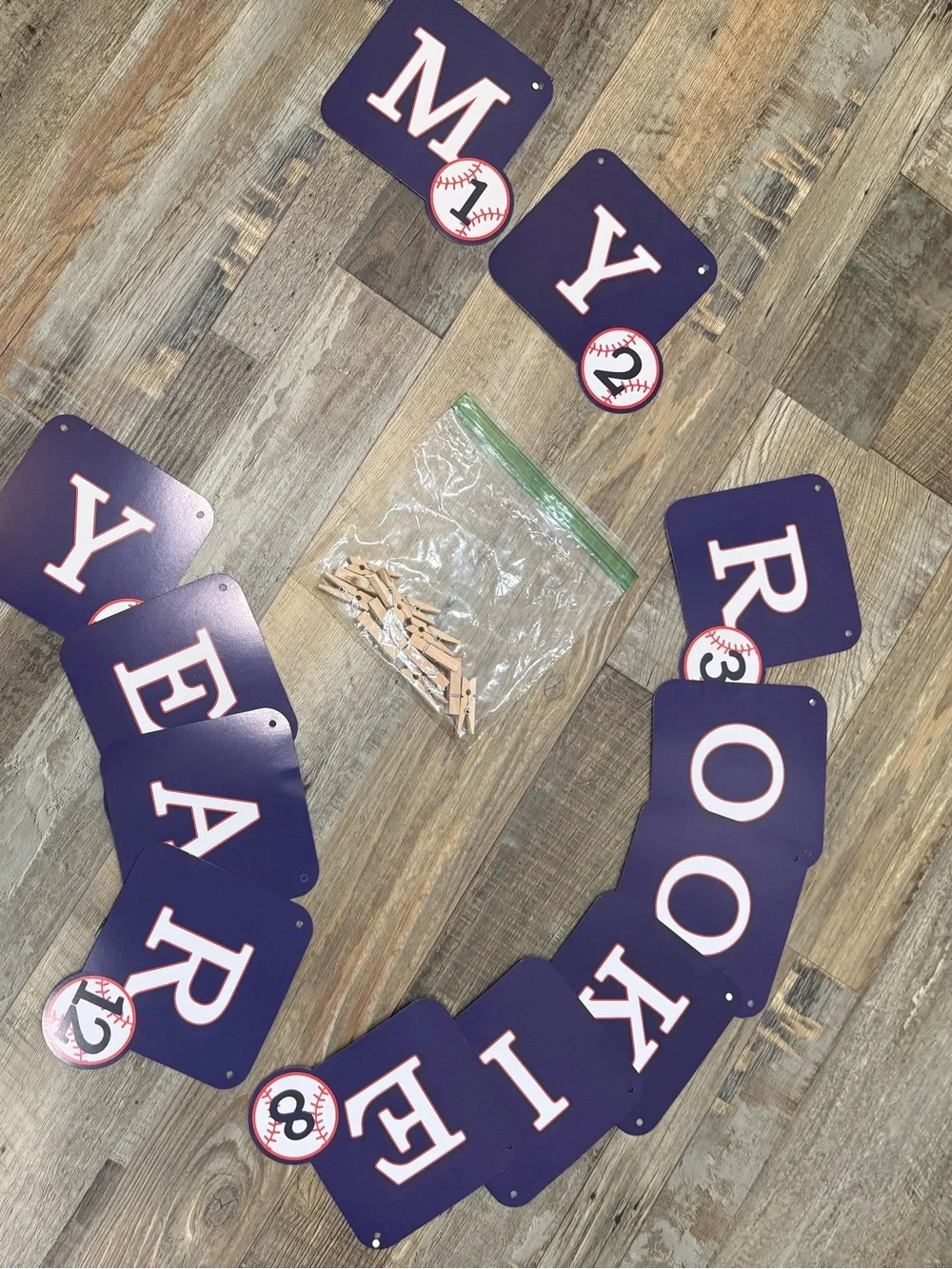 Kids Baseball-ONE Year old Themed Party Rookie Kit